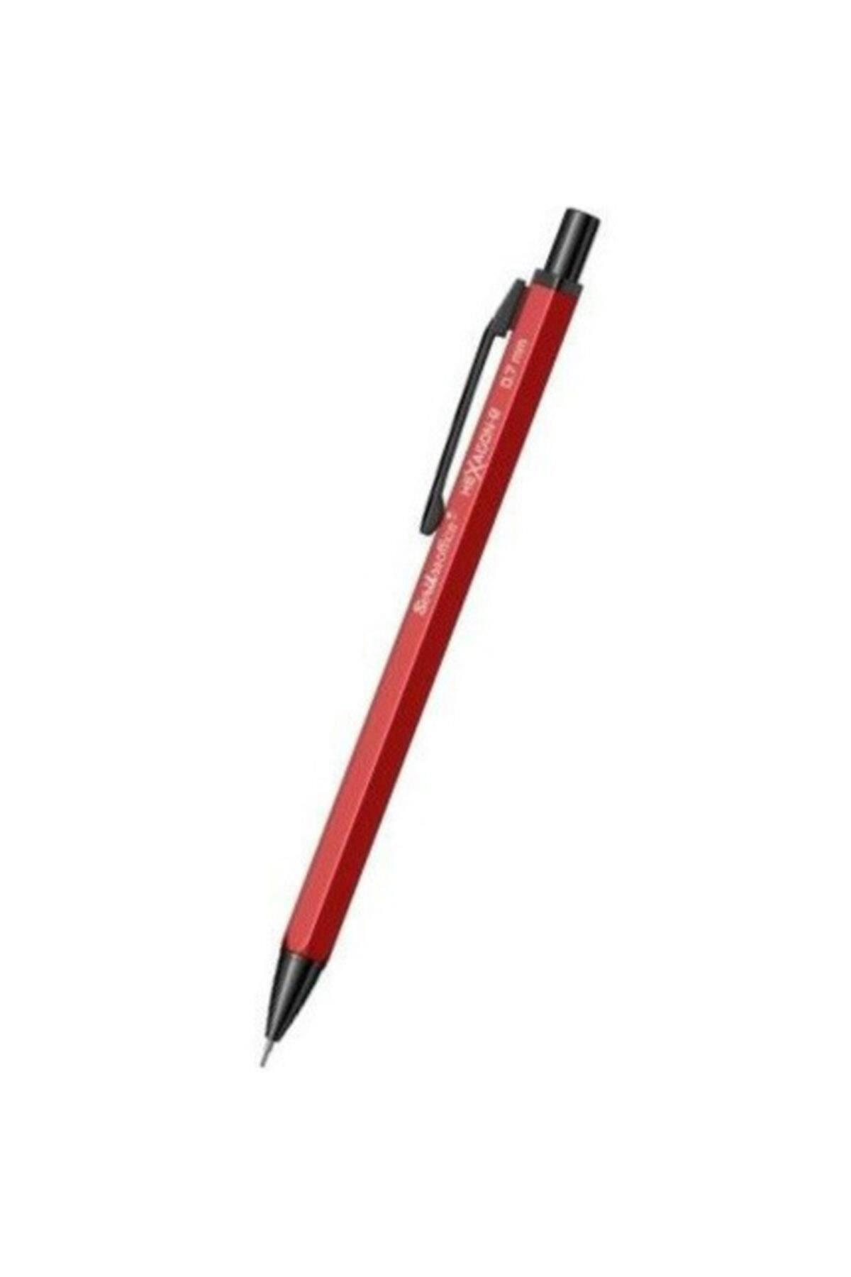 Scrikss Versatil Kalem Hexagon-R 0.7 MM Kırmızı 12 Lİ