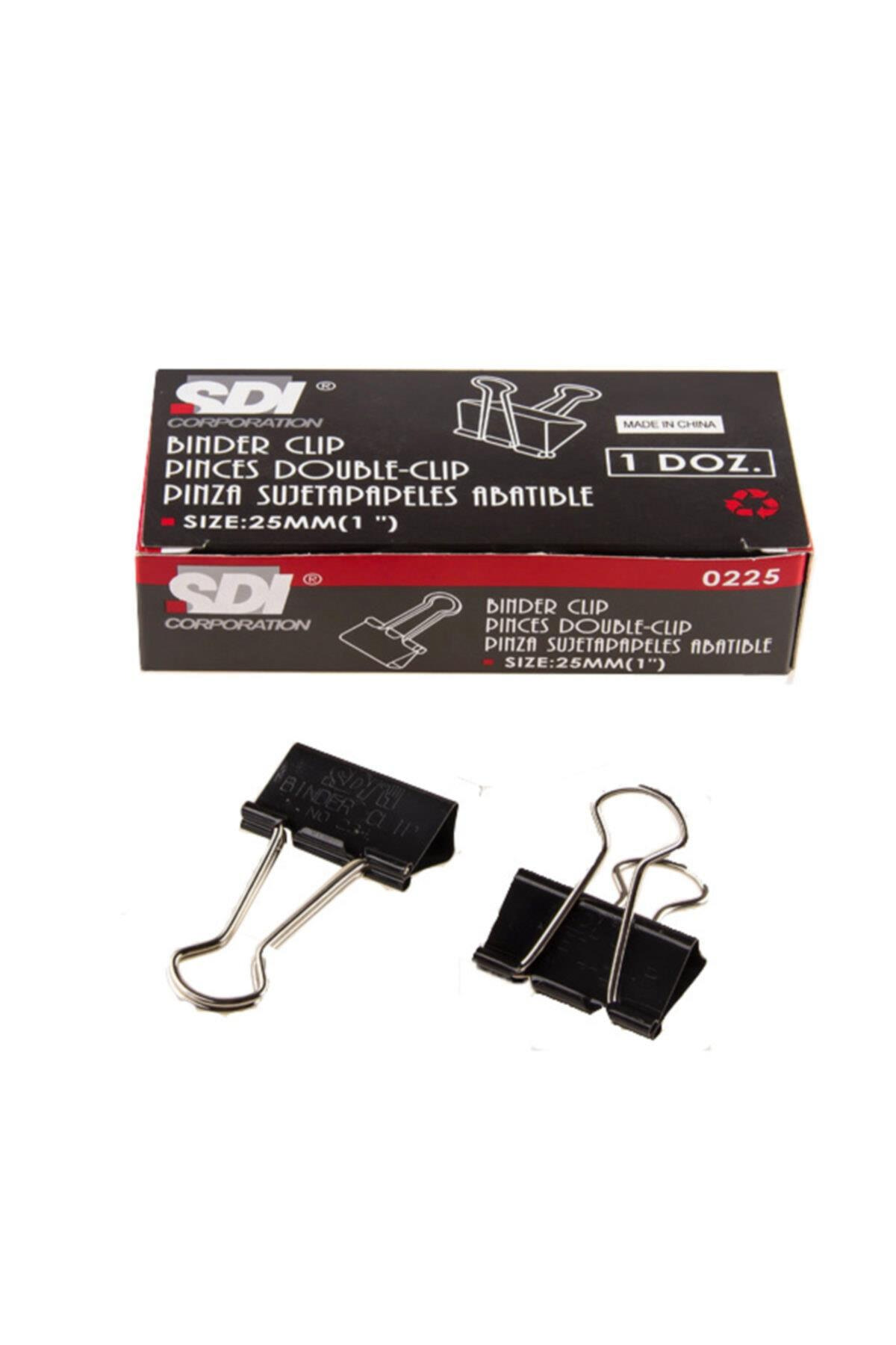 Sdi 0225 Double Metal Klips 25 Mm 12 Li (1 Paket 12 Adet)
