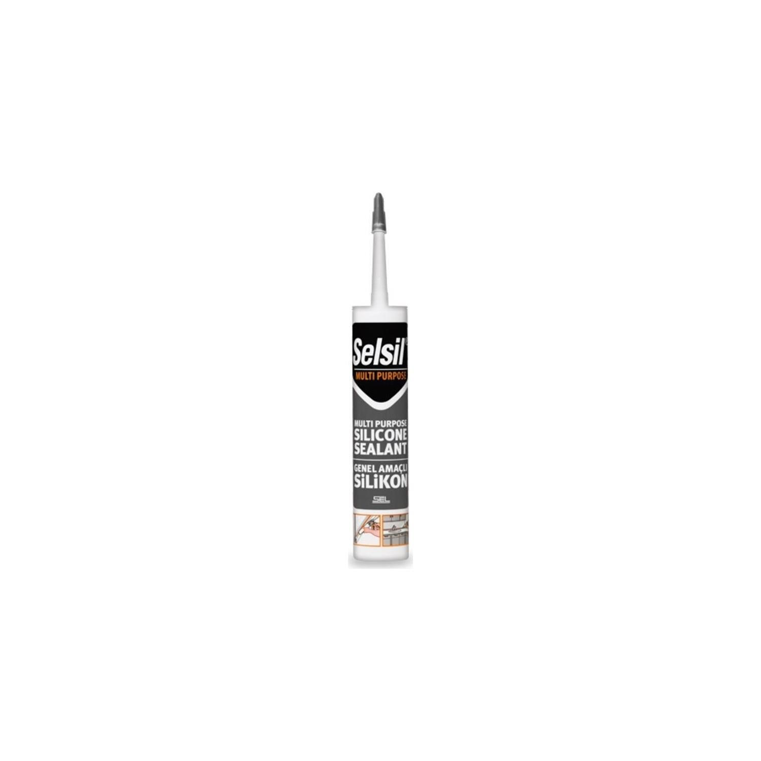 Selsil Genel Amaçlı Silikon Şeffaf 280 Gram Şeffaf Silikon