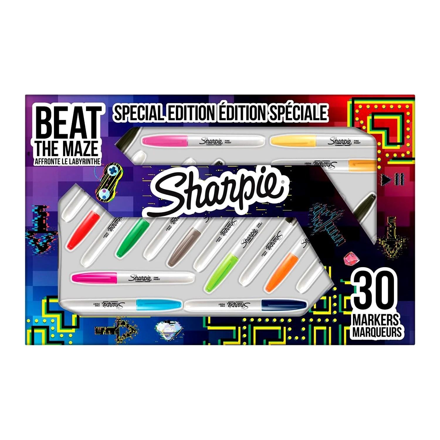 Sharpie 2180836 Labirent Kutulu Fine Permanent Markör 30 Lu Paket