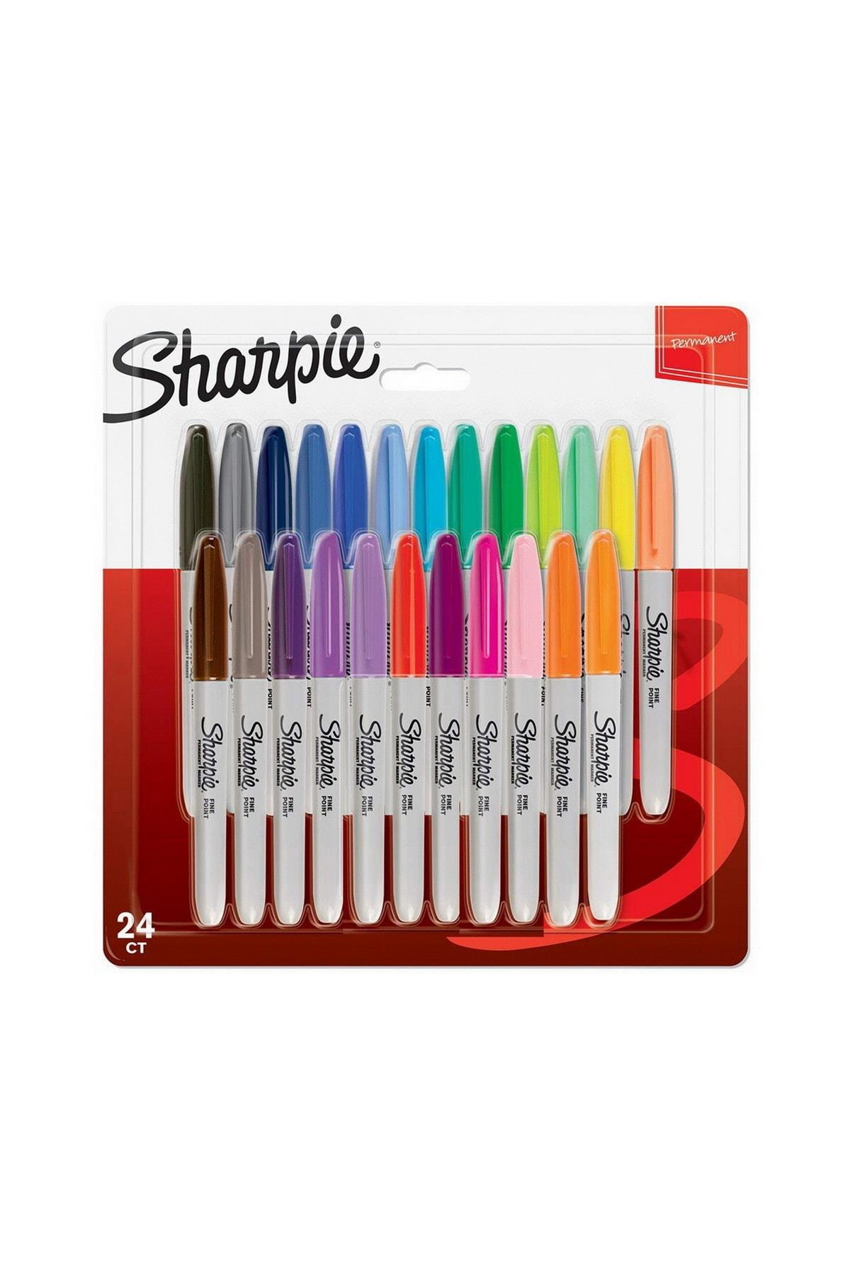 Sharpie Fine Permanent Markör İnce Uç Karışık 24 Lü Karışık Renk Markör