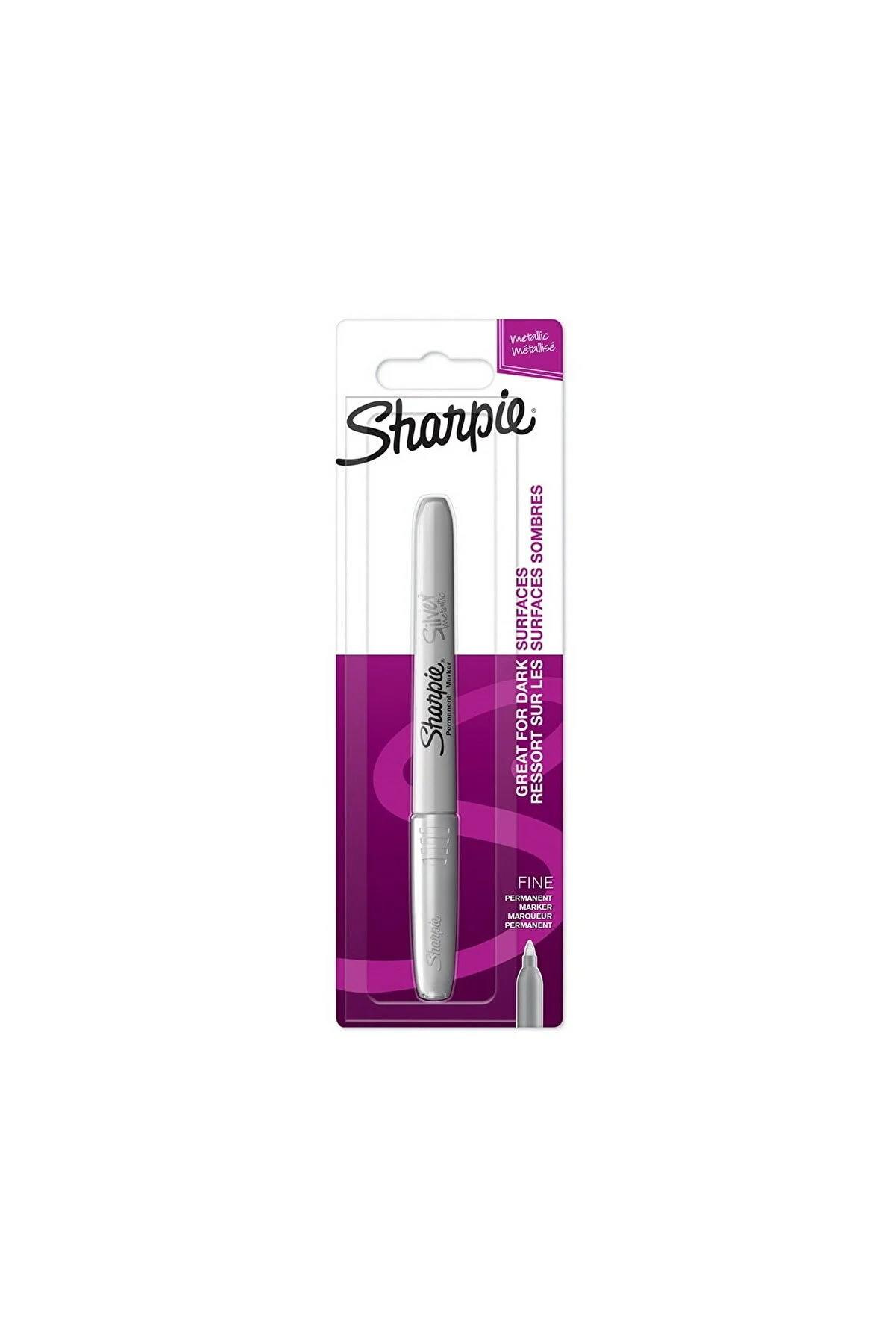 Sharpie Markör Permanent Metalik Gümüş Tekli Blister Metalik Gümüş Markör