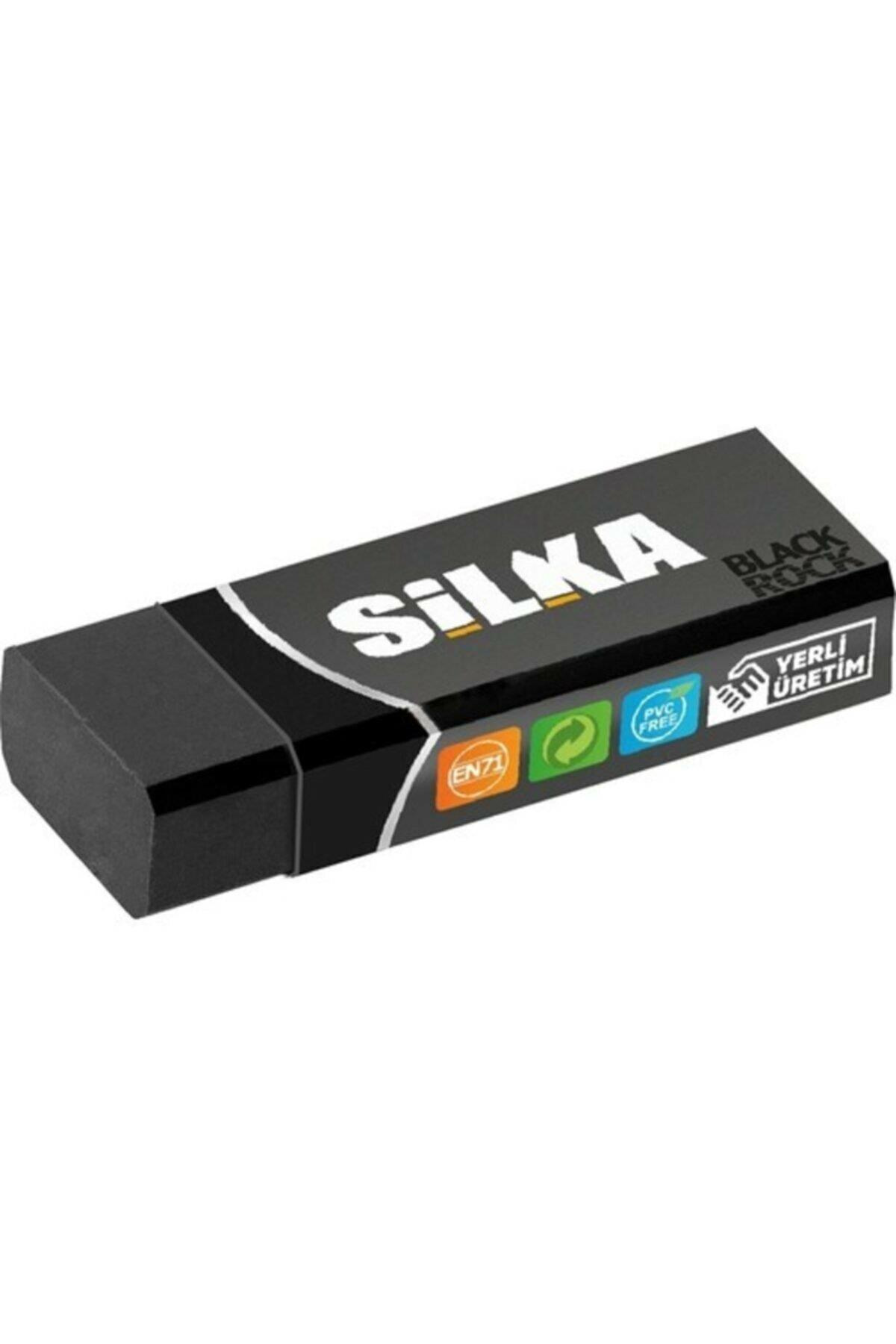 Silka Öğrenci Silgisi Black Rock 20 Lİ Siyah Büyük Boy (20 Li Paket)