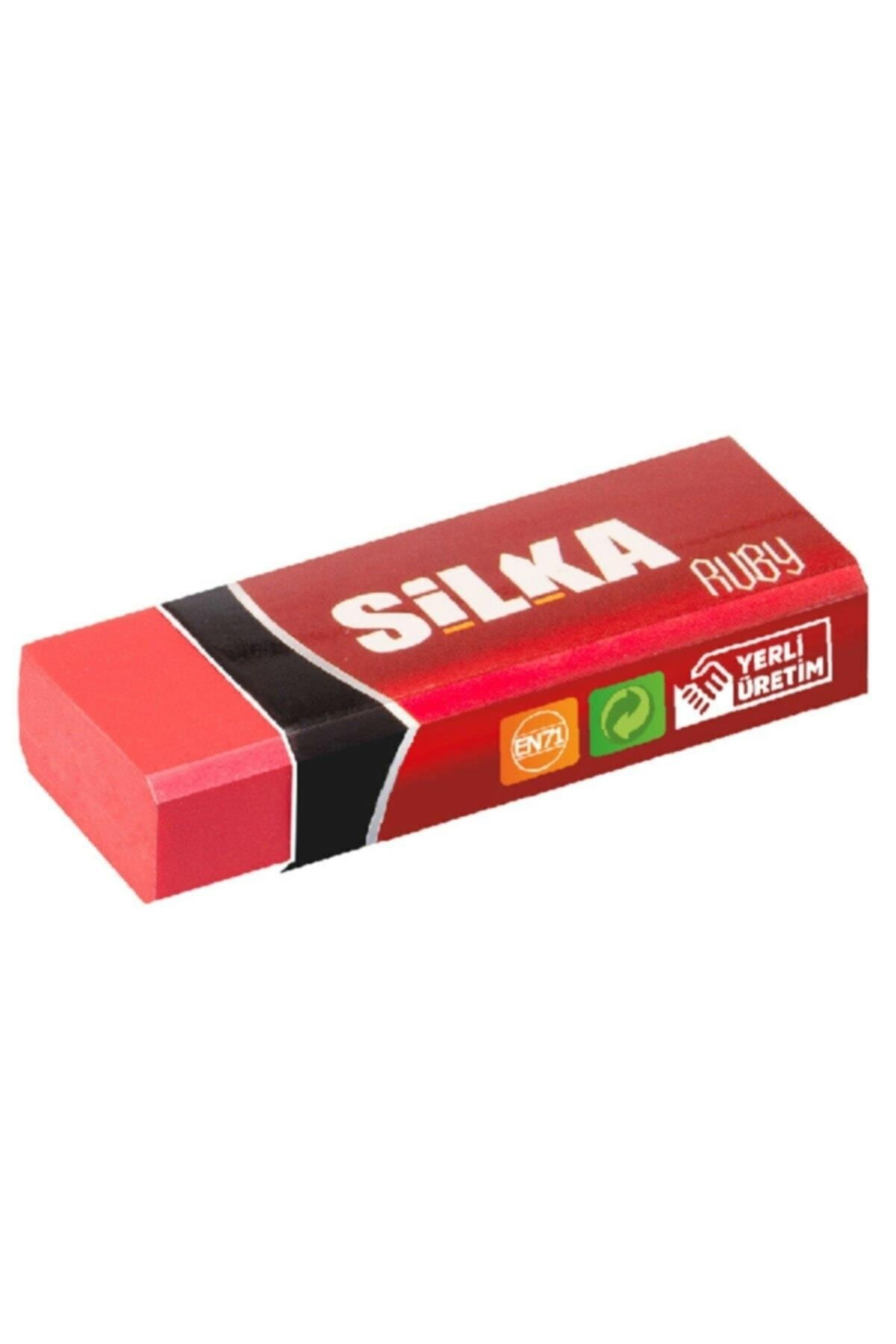 Silka Rubby Öğrenci Silgisi Kırmızı Silgi (20 Li Paket)