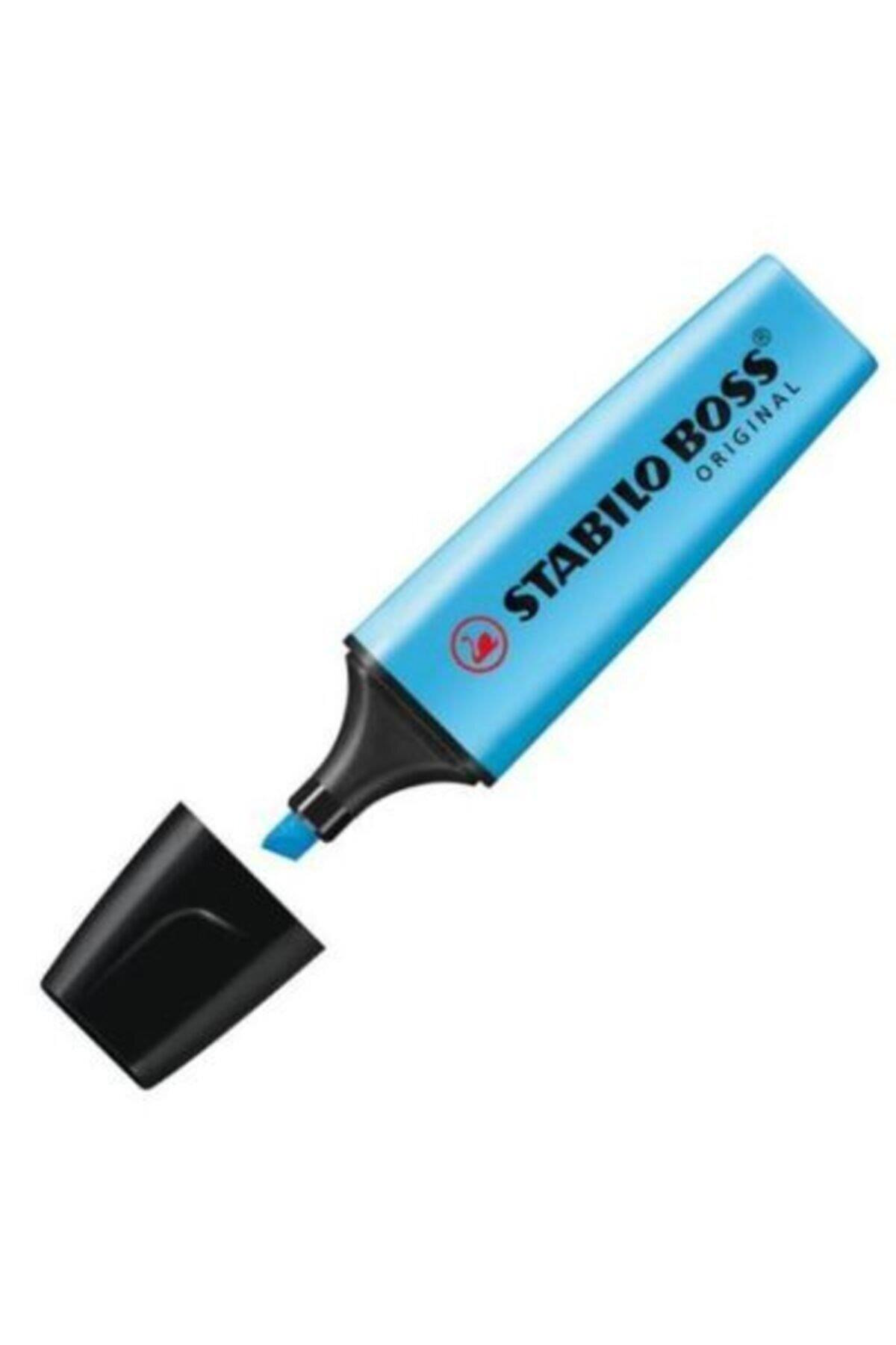 Stabilo Boss Original İşaretleme Kalemi Mavi Fosforlu Kalem (10 Lu Paket)