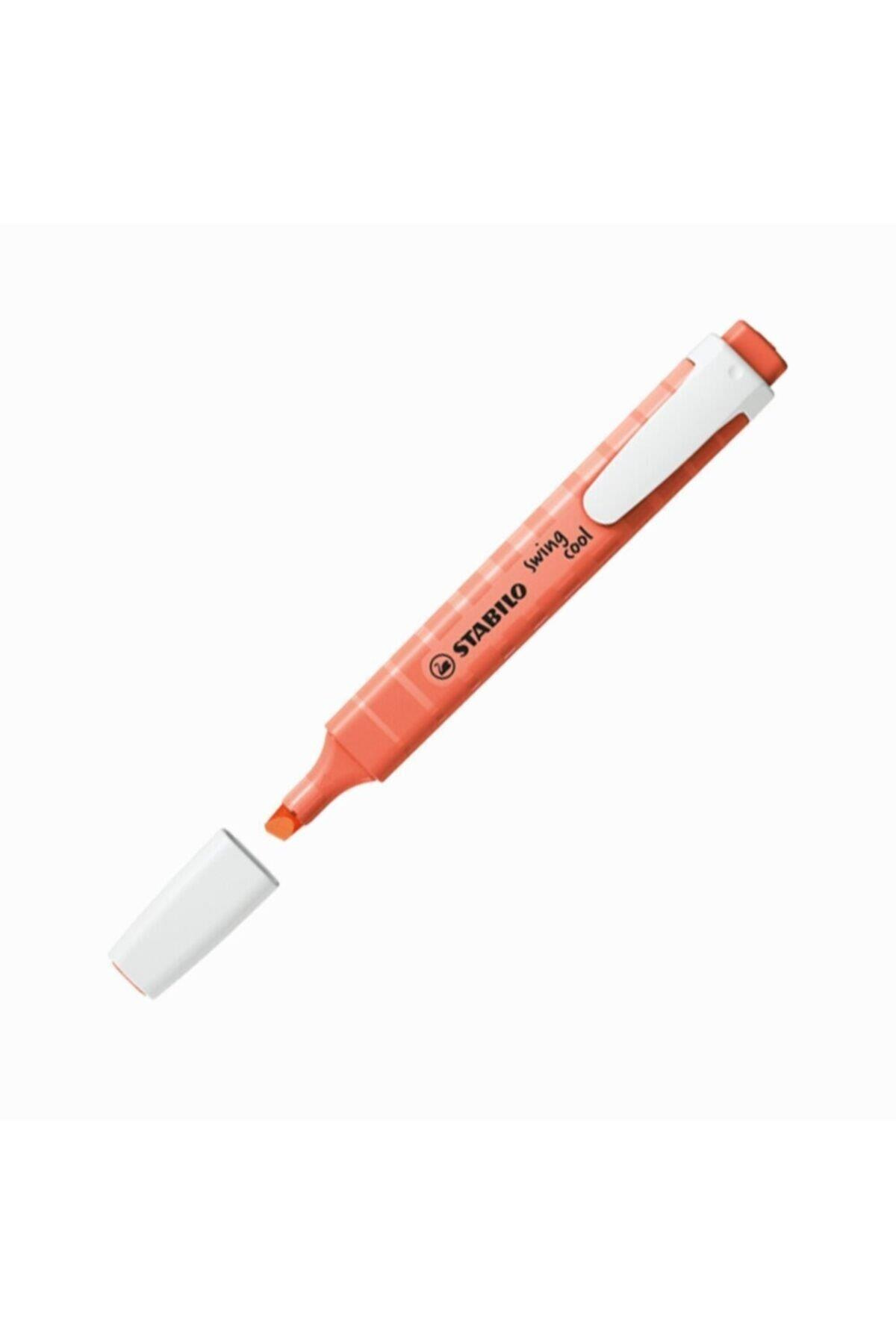 Stabilo Fosforlu Kalem Swing Cool Pastel Kırmızı (10 Lu Paket)
