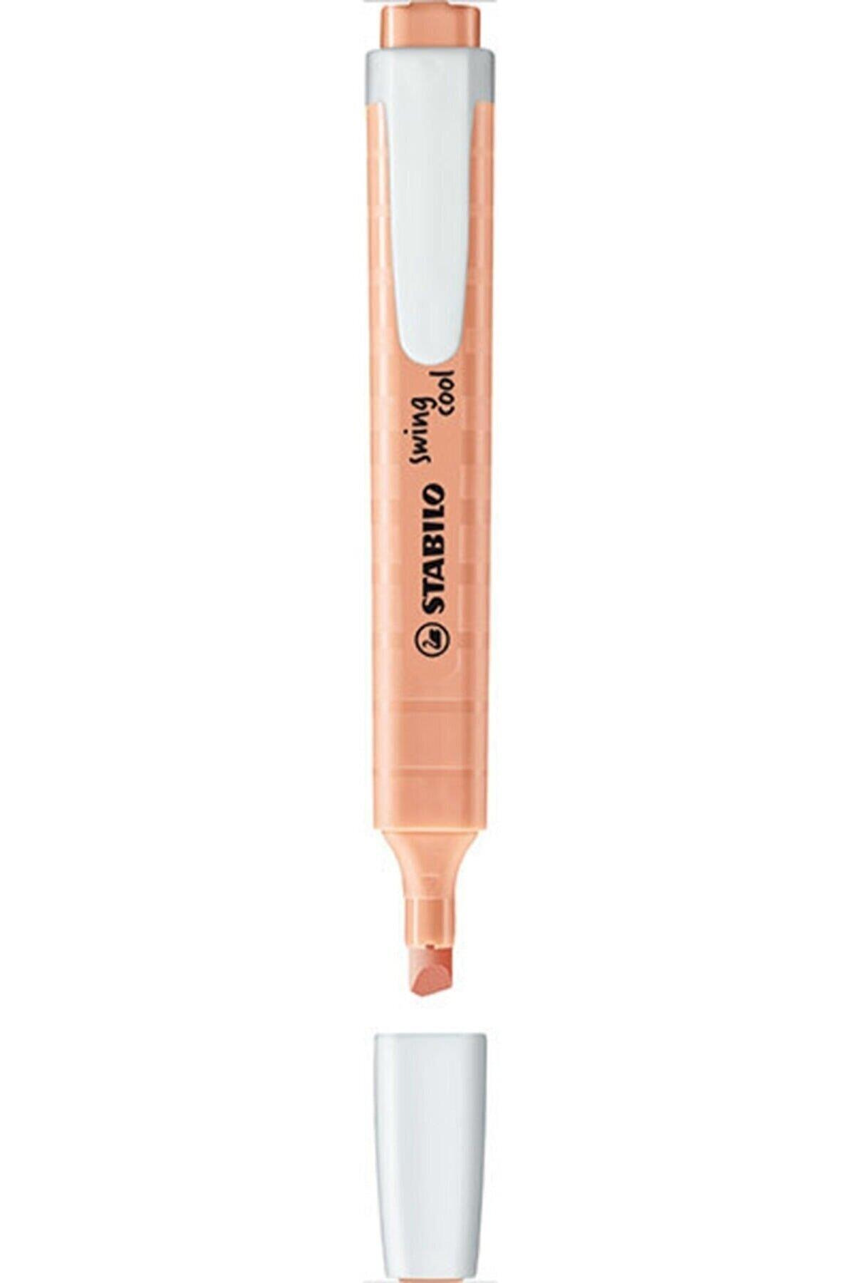 Stabilo Fosforlu Kalem Swing Cool 1-4 Mm Kesik Uç Pastel Mat Turuncu İşaret Kalemi (10 Lu Paket)