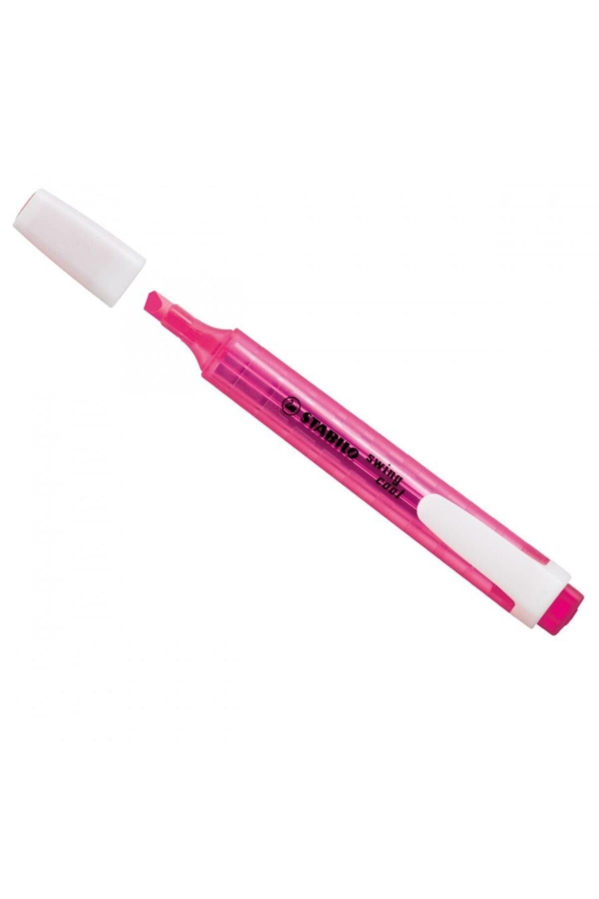 Stabilo Fosforlu Kalem Swing Cool Pembe (10 Lu Paket)