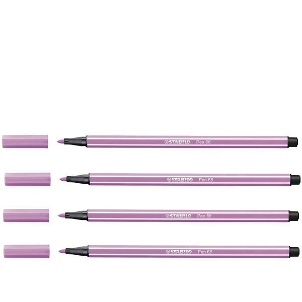 Stabilo Keçe Uçlu Boya Kalemi 1 MM Açık Lila (10 Lu Paket)