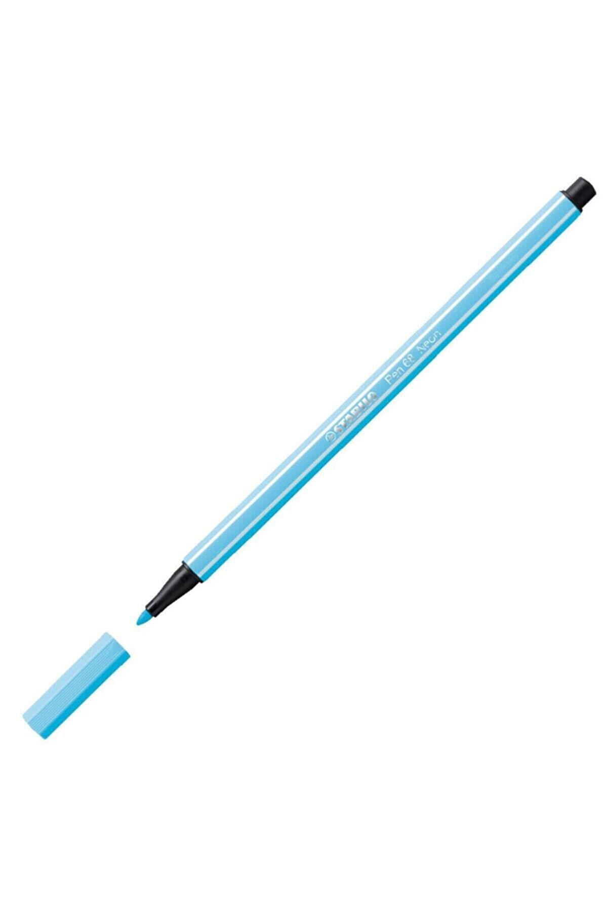 Stabilo 68/31 Keçe Uçlu Boya Kalemi 1.0mm Açık Mavi x 10 Lu Paket