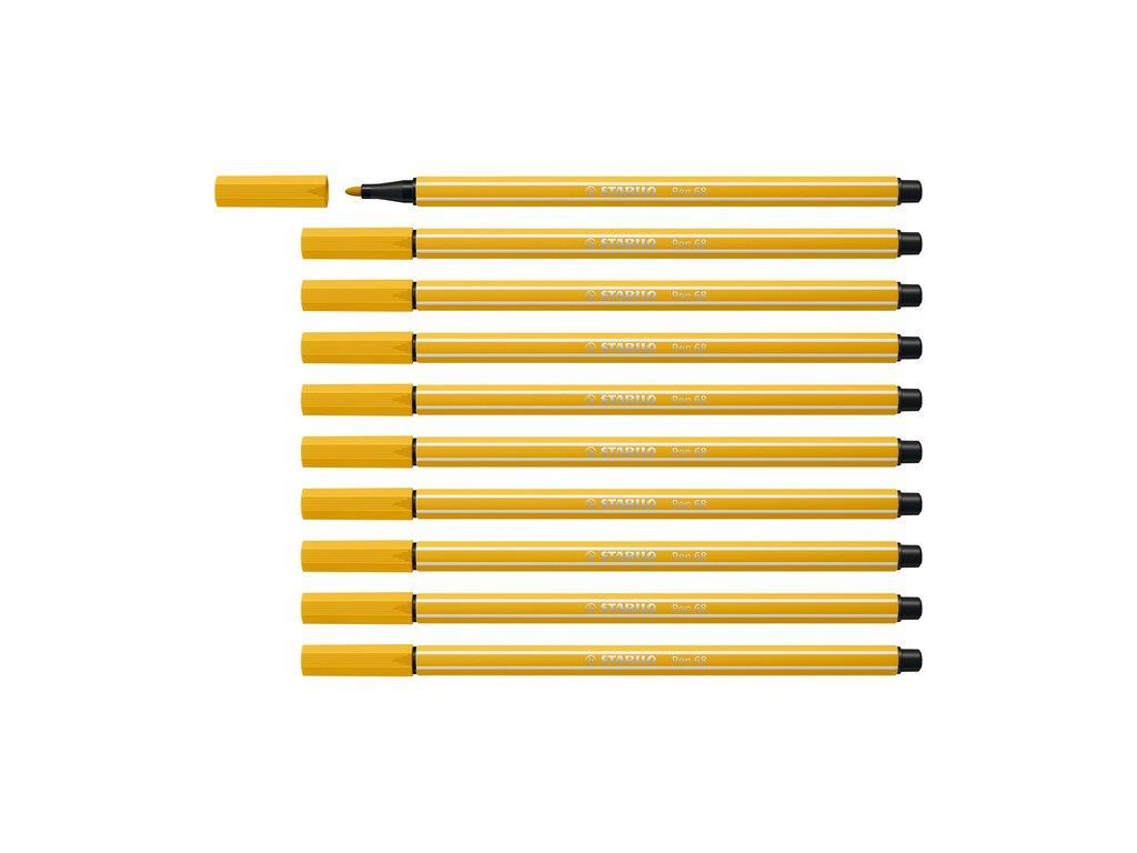 Stabilo Keçe Uçlu Boya Kalemi Köri Sarısı 68/87 (10 Lu Paket)