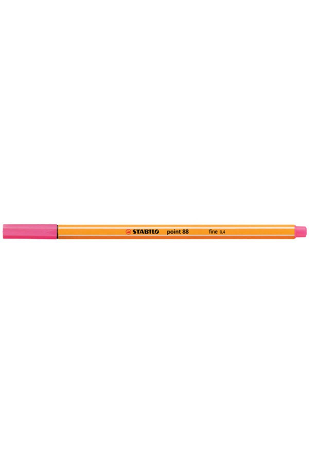 Stabilo Keçe Uçlu İnce Kalem 88 Point 0.4 MM Açık Pembe 88/17 (10 Lu Paket)