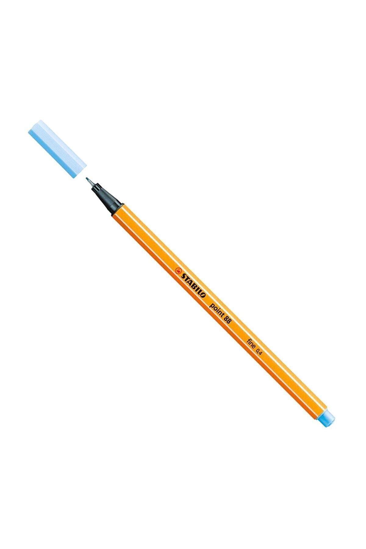 Stabilo Keçe Uçlu İnce Kalem 88 Point 0.4 MM Buz Mavisi 88/11 (10 Lu Paket)