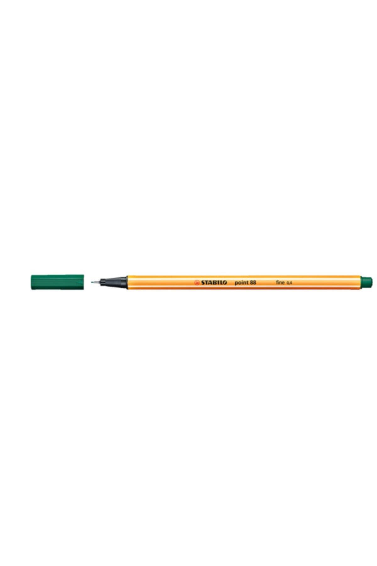 Stabilo Keçe Uçlu İnce Kalem 88 Point 0.4 MM Çam Yeşili 88/53 (10 Lu Paket)
