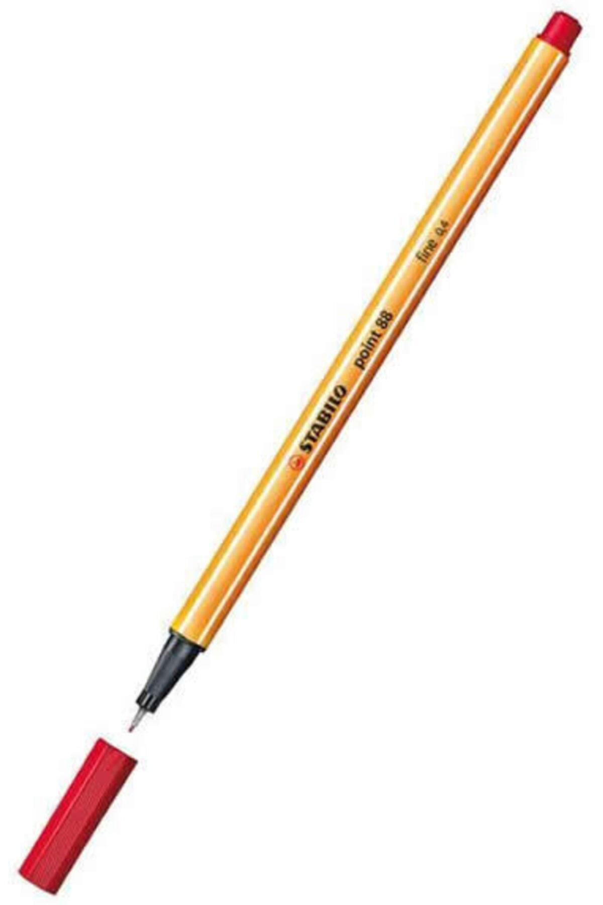 Stabilo Keçe Uçlu İnce Kalem 88 Point 0.4 MM Fosforlu Kırmızı 88/040