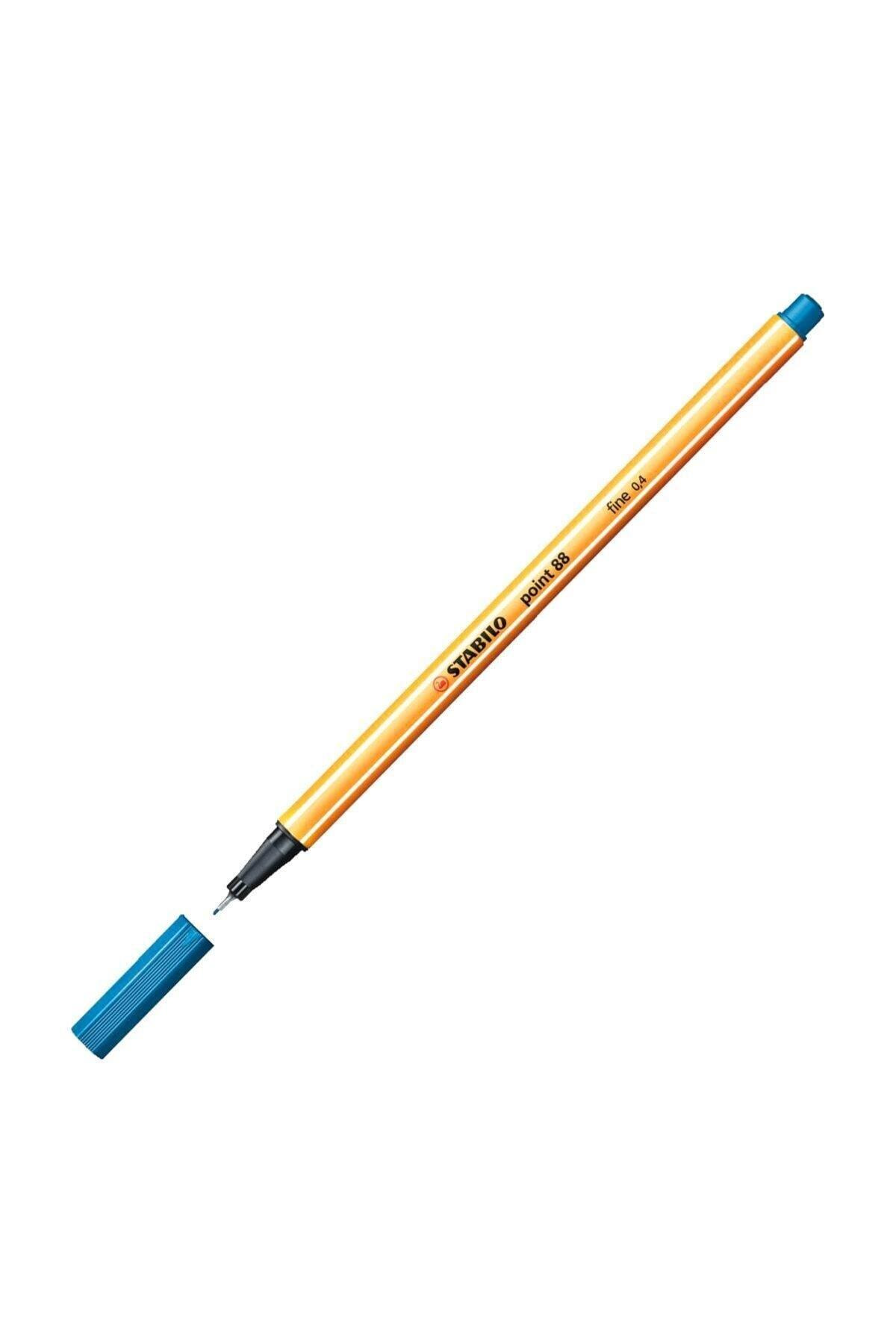 Stabilo Keçe Uçlu İnce Kalem 88 Point 0.4 MM Mavi 88/32 (10 Lu Paket)