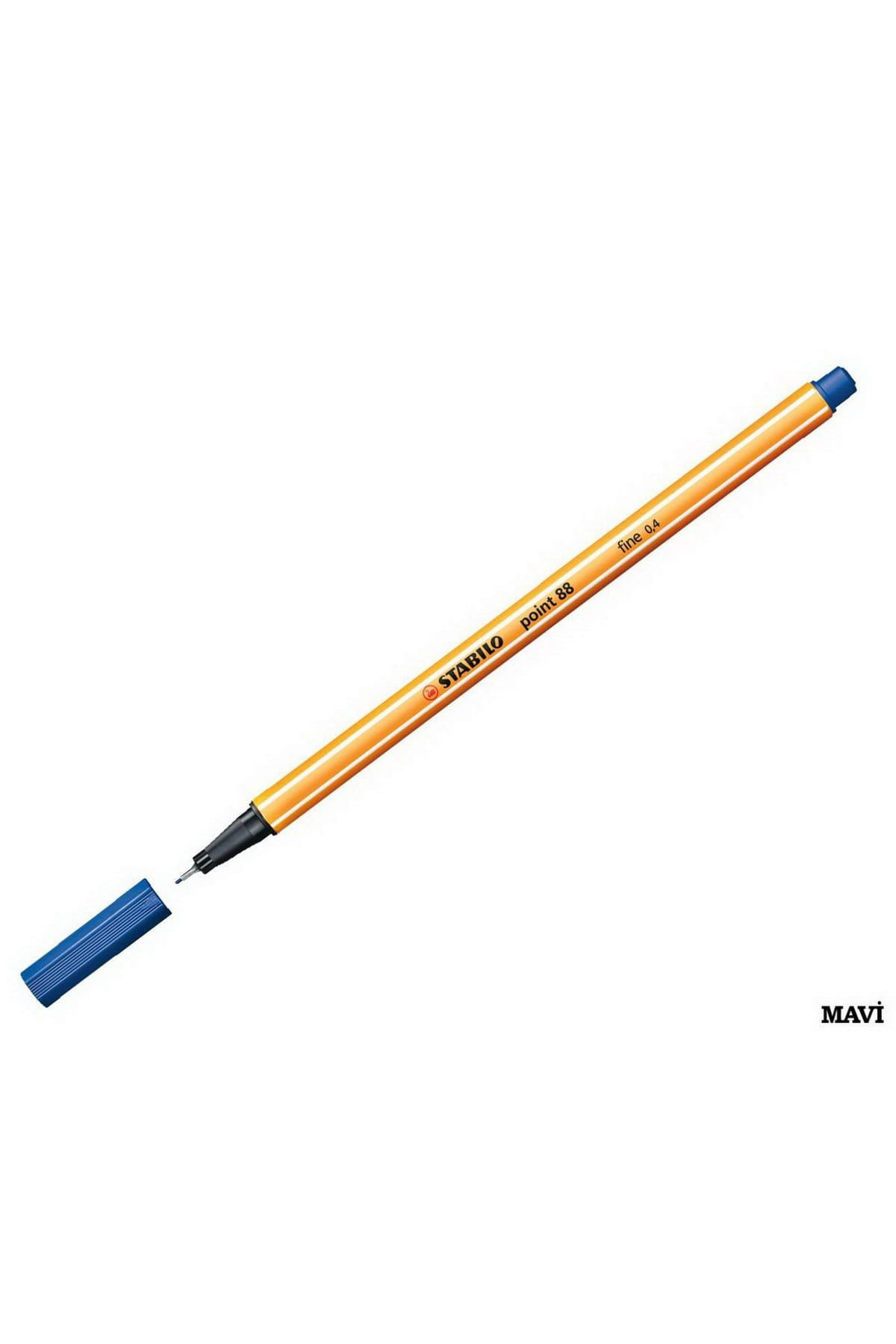 Stabilo Keçe Uçlu İnce Kalem 88 Point 0.4 MM Mavi 88/41