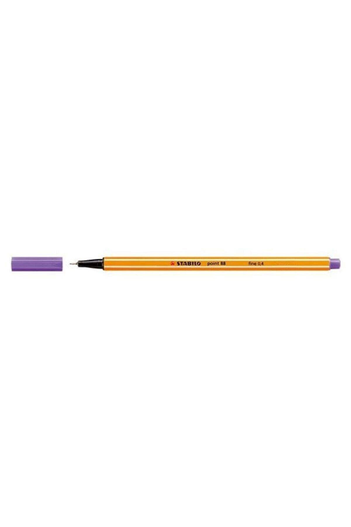Stabilo Keçe Uçlu İnce Kalem 88 Point 0.4 MM Mor 88/55 (10 Lu Paket)