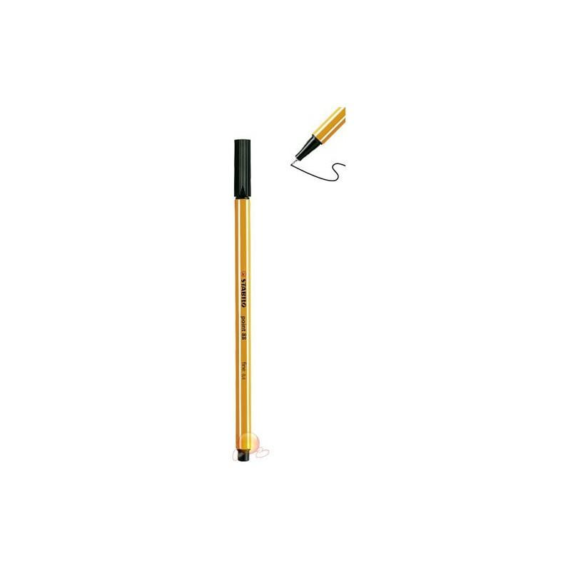 Stabilo Keçe Uçlu İnce Kalem 88 Point 0.4 MM Siyah 88/46
