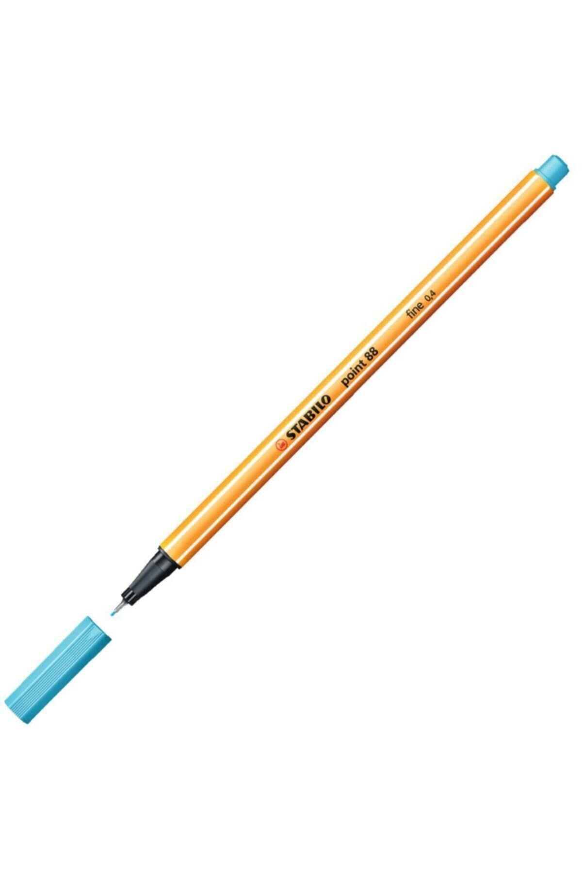 Stabilo Keçe Uçlu İnce Kalem 88 Point 0.4 MM Uçuk Mavi 88/57 (10 Lu Paket)