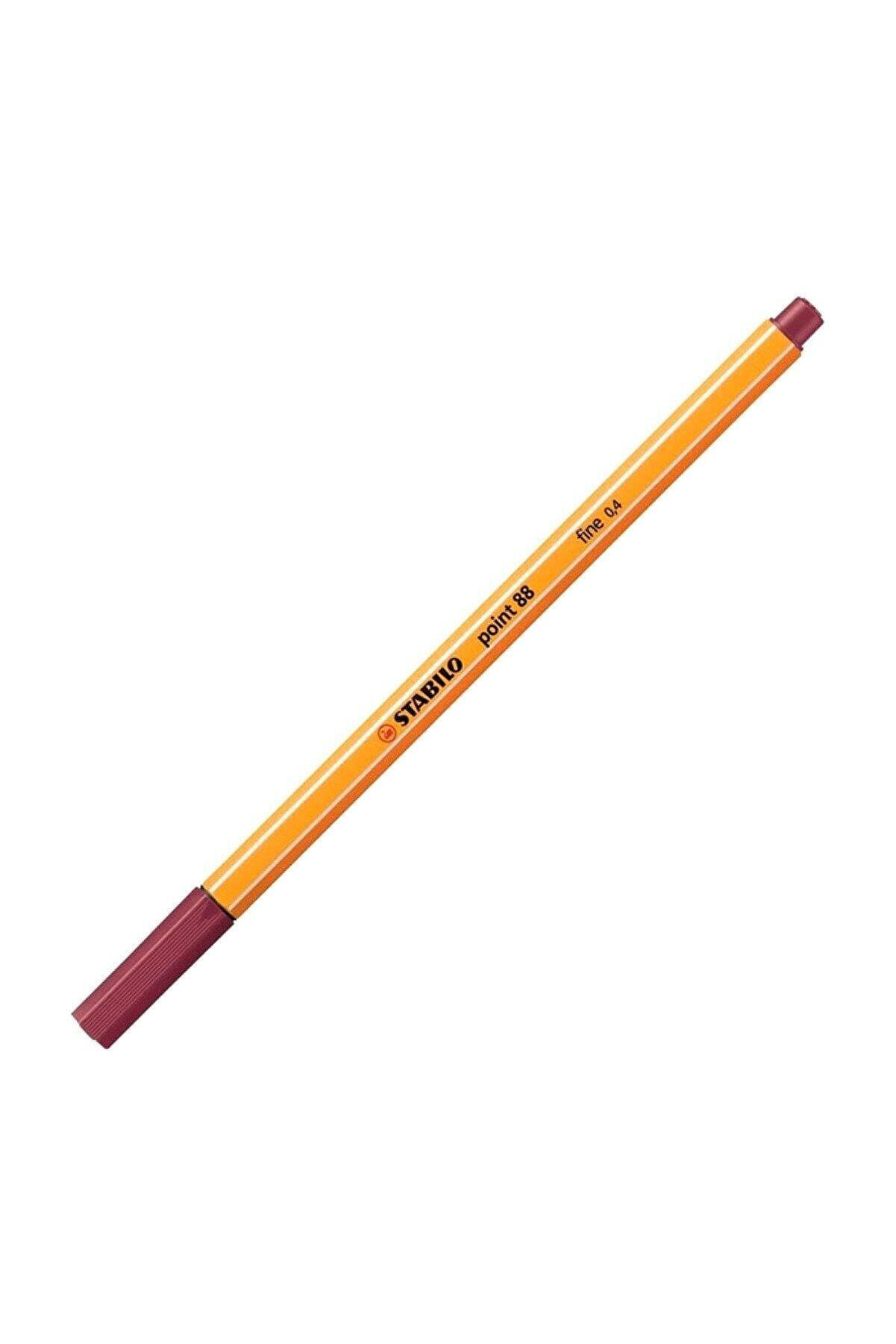 Stabilo Keçe Uçlu İnce Kalem 88 Point 0.4 MM Vişne Çürüğü 88/19 (10 Lu Paket)