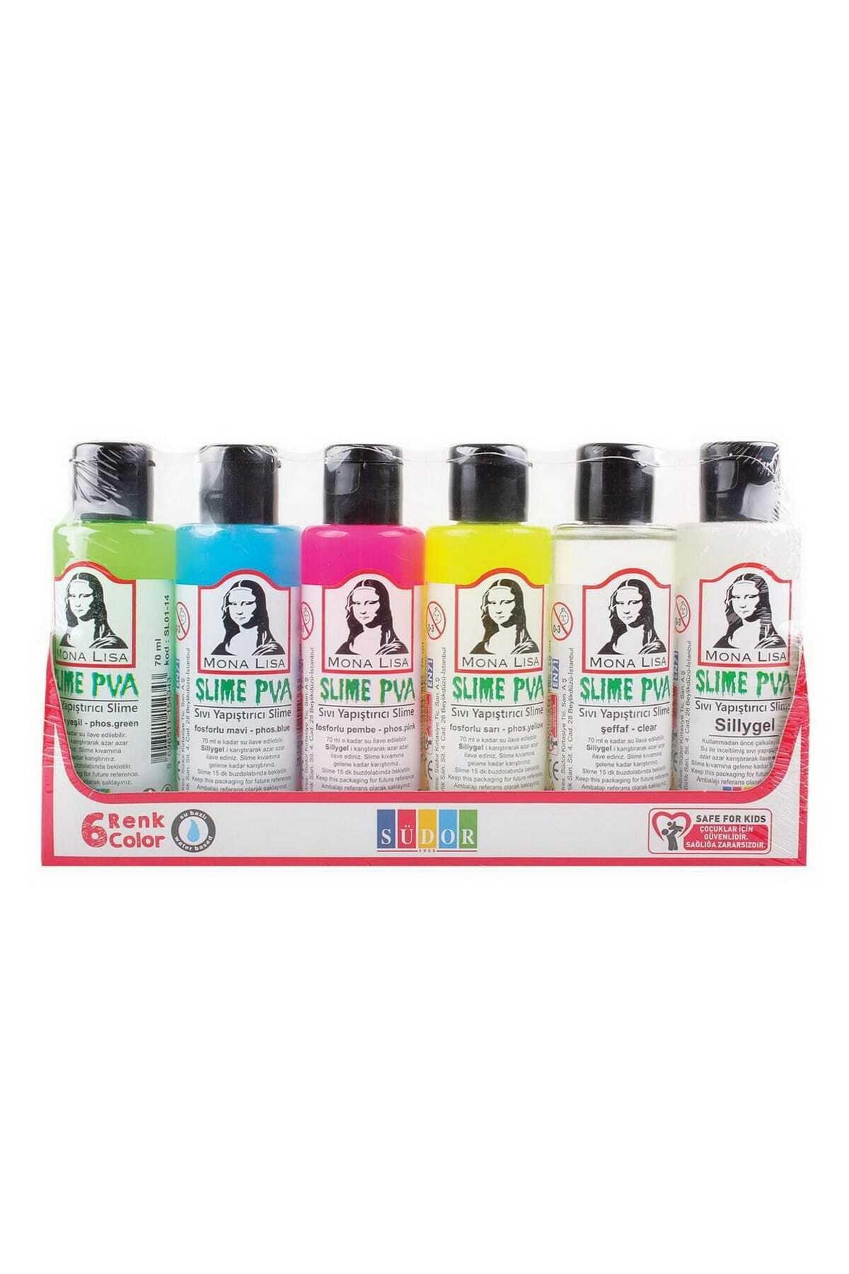 Südor Sıvı Yapıştırıcı Slime Set 70 ML 6 LI SL06