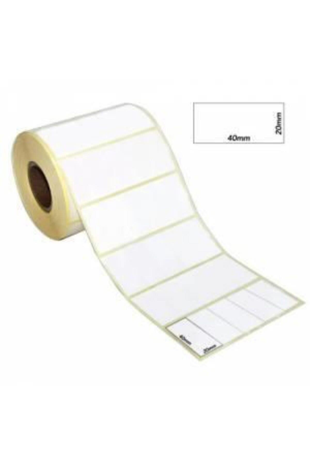 Tanex Barkod Etiketi Termal Eco 20x40 MM 25 MM Çap 5000 Lİ 5 Lİ