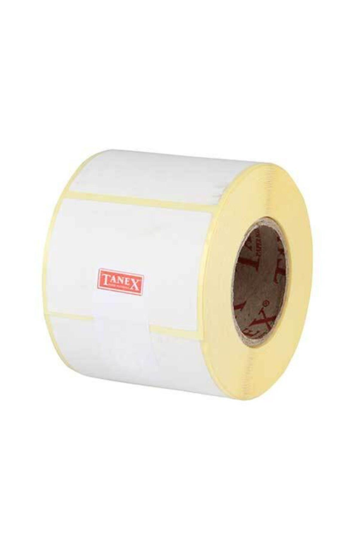 Tanex Barkod Etiketi Termal Eco 60x30 MM 40 MM Çap 1000 Lİ (8 Li Paket)
