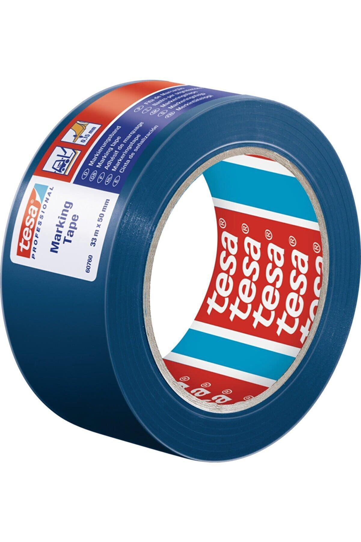 Tesa İkaz Bandı Yer İşaretleme Mavi 33 Metre x 50 MM