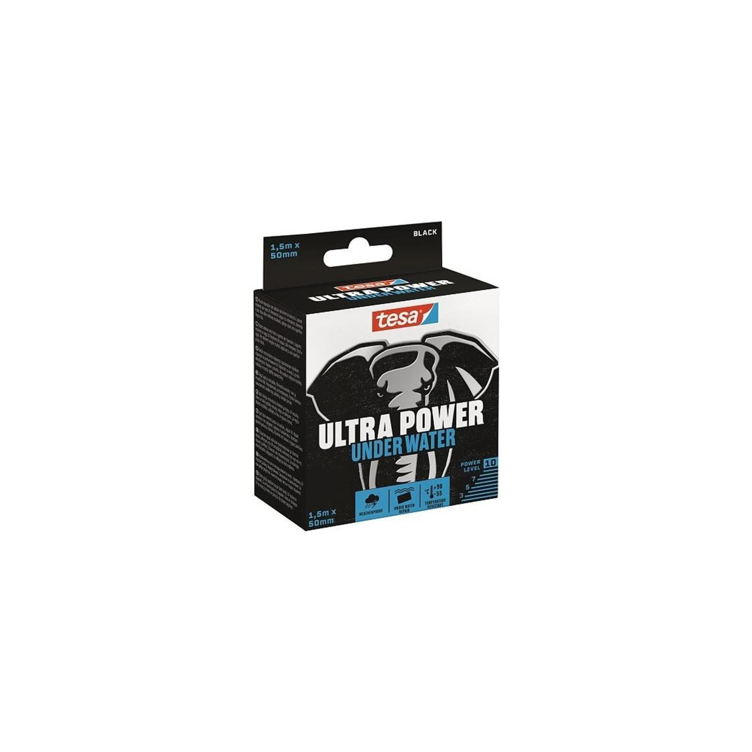 Tesa Ultra Power Su Sızdırmazlık Bandı Siyah 1.5 Metre x 50 mm Ultra Güçlü Su Altı Tamir Bandı