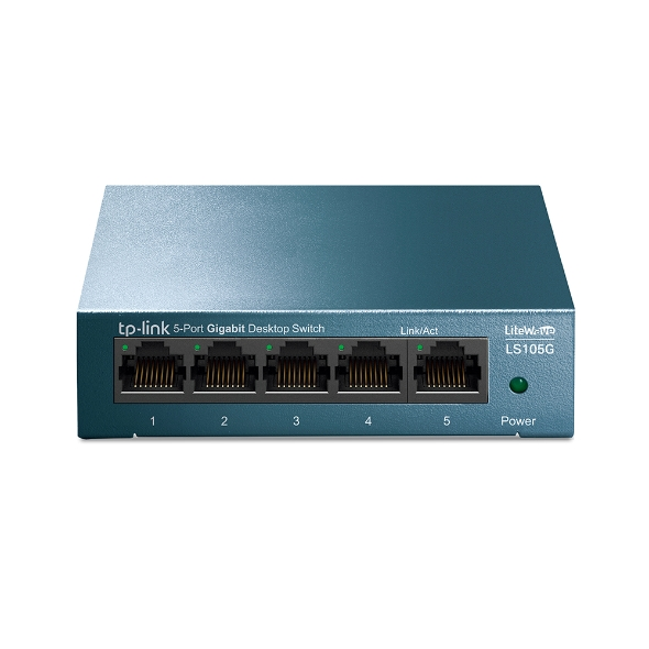 Tp-Link 5 Port 10-100-1000 Mbps Switch Metal Kasa Switch