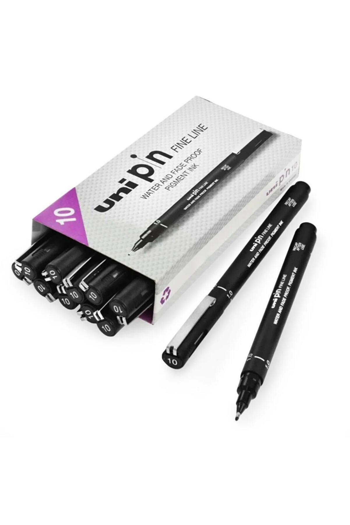 Uni-Ball Çizim Kalemi Akrilik Uçlu Fine Line Pin 1.0 MM Siyah PIN 10-200(S)