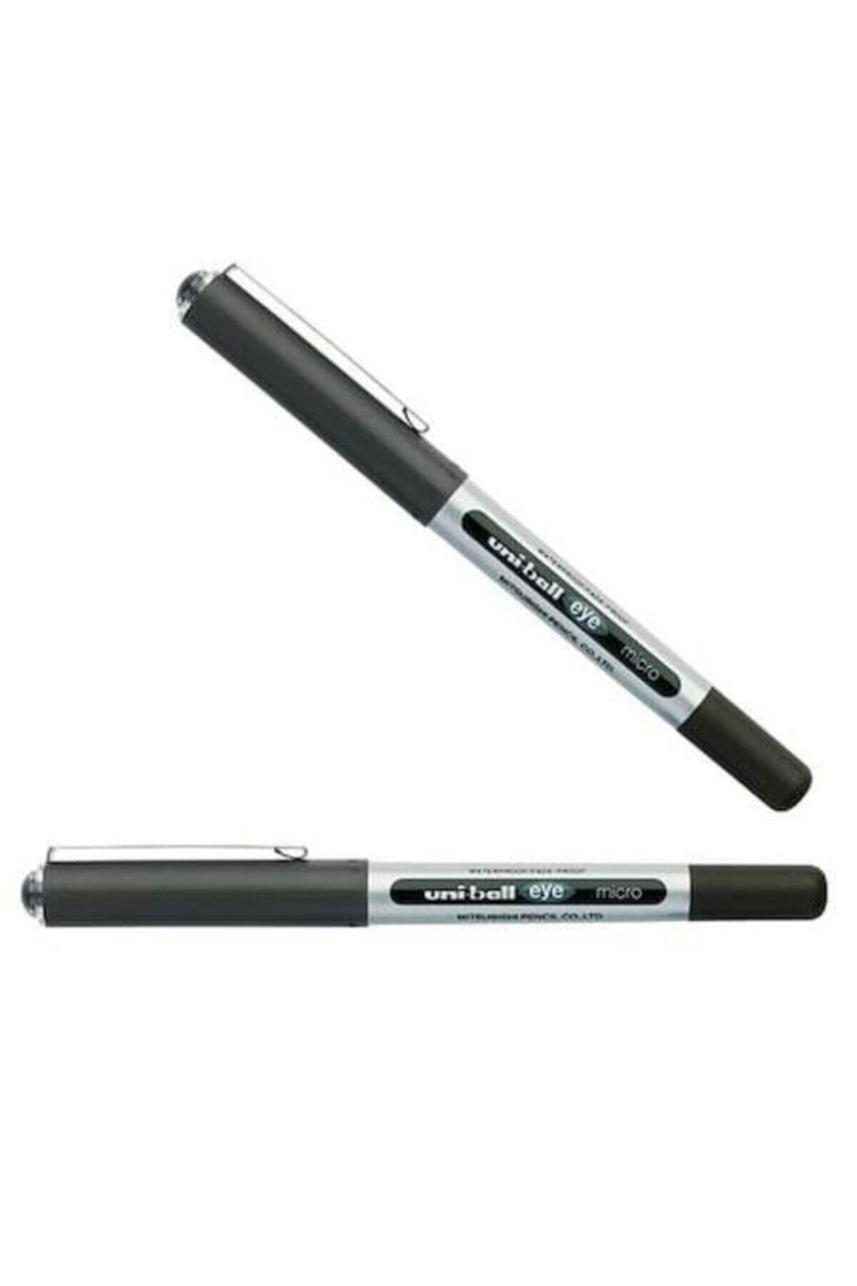 Uni-Ball Roller Kalem 10 Eye Broad Jel Bilye Uç İmza Kalemi 1.0 MM Siyah (12 Li Paket)