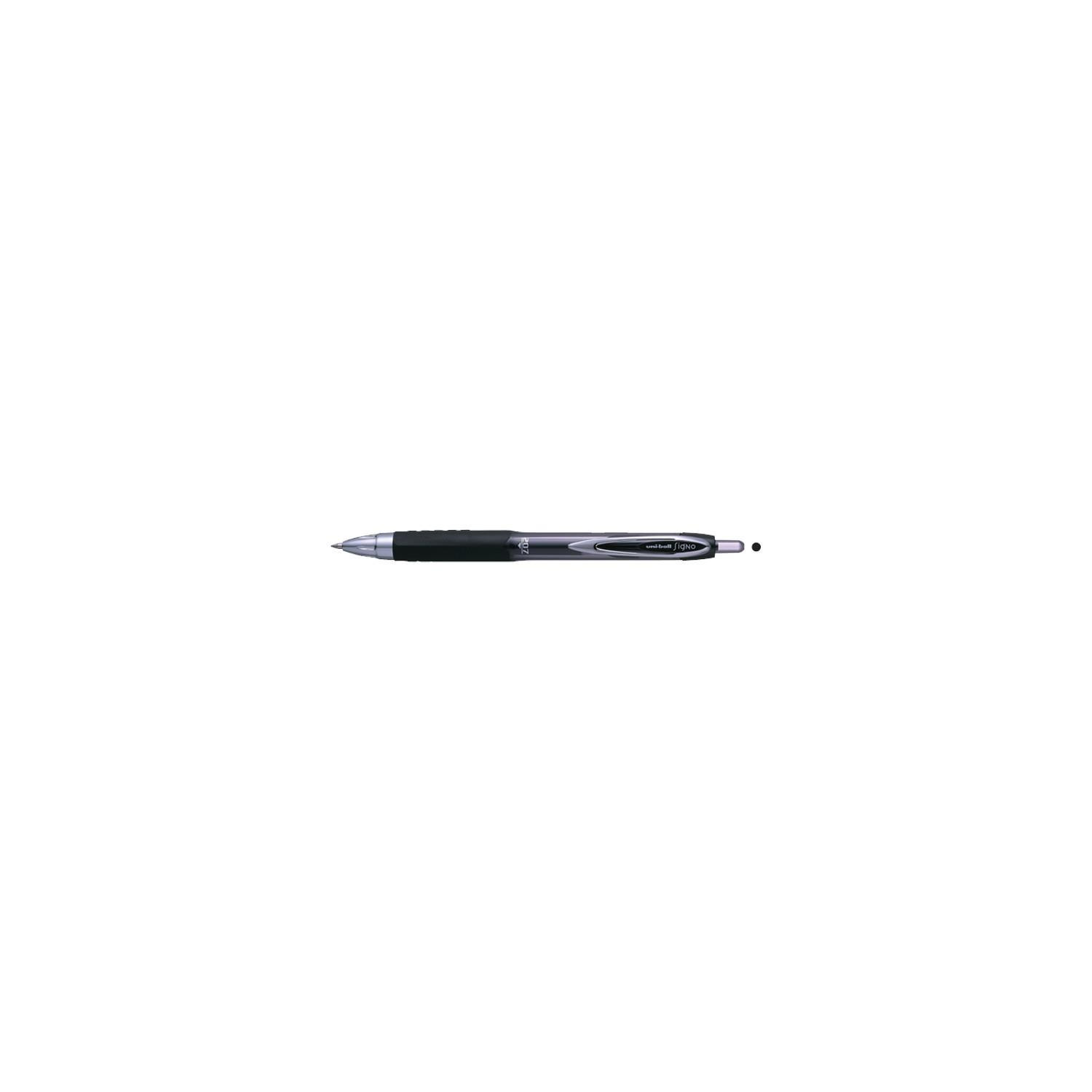 Uni-Ball Roller Kalem Signo 207 Micro Jel Mekanik 0.5 MM Siyah (12 Li Paket)