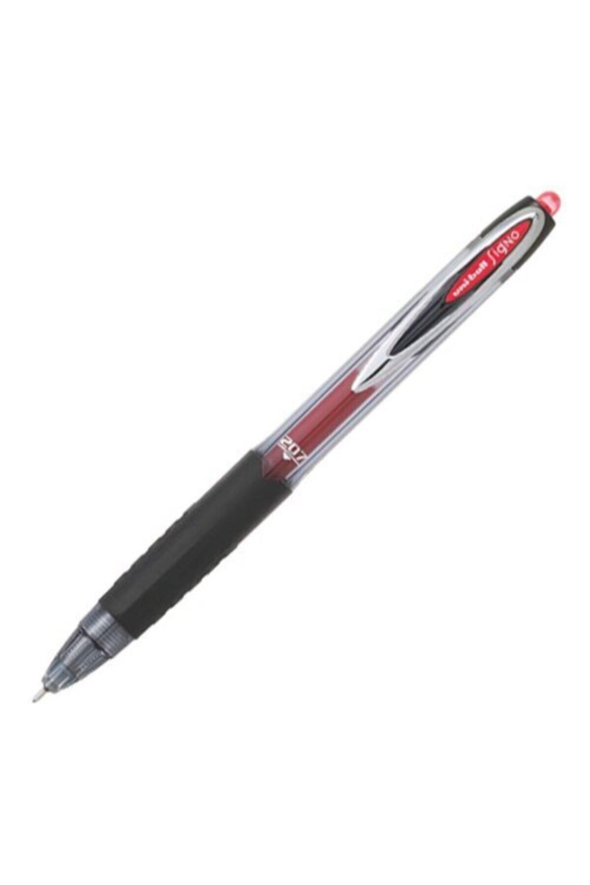 Uni-Ball Roller Kalem Signo Jel İğne Uç Mekanik 0.7 MM Kırmızı Roller Kalem (12 Li Paket)
