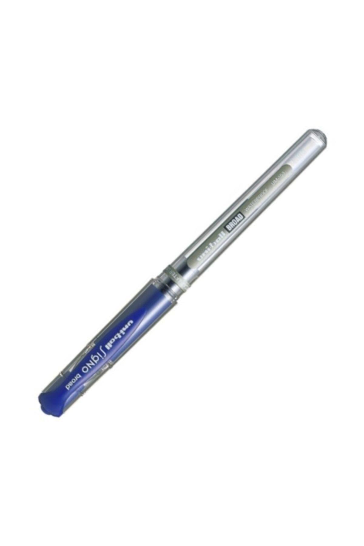 Uni-Ball Roller Kalem Signo Broad Jel Bilye Uç İmza Kalemi 1.0 MM Mavi (1 Adet)