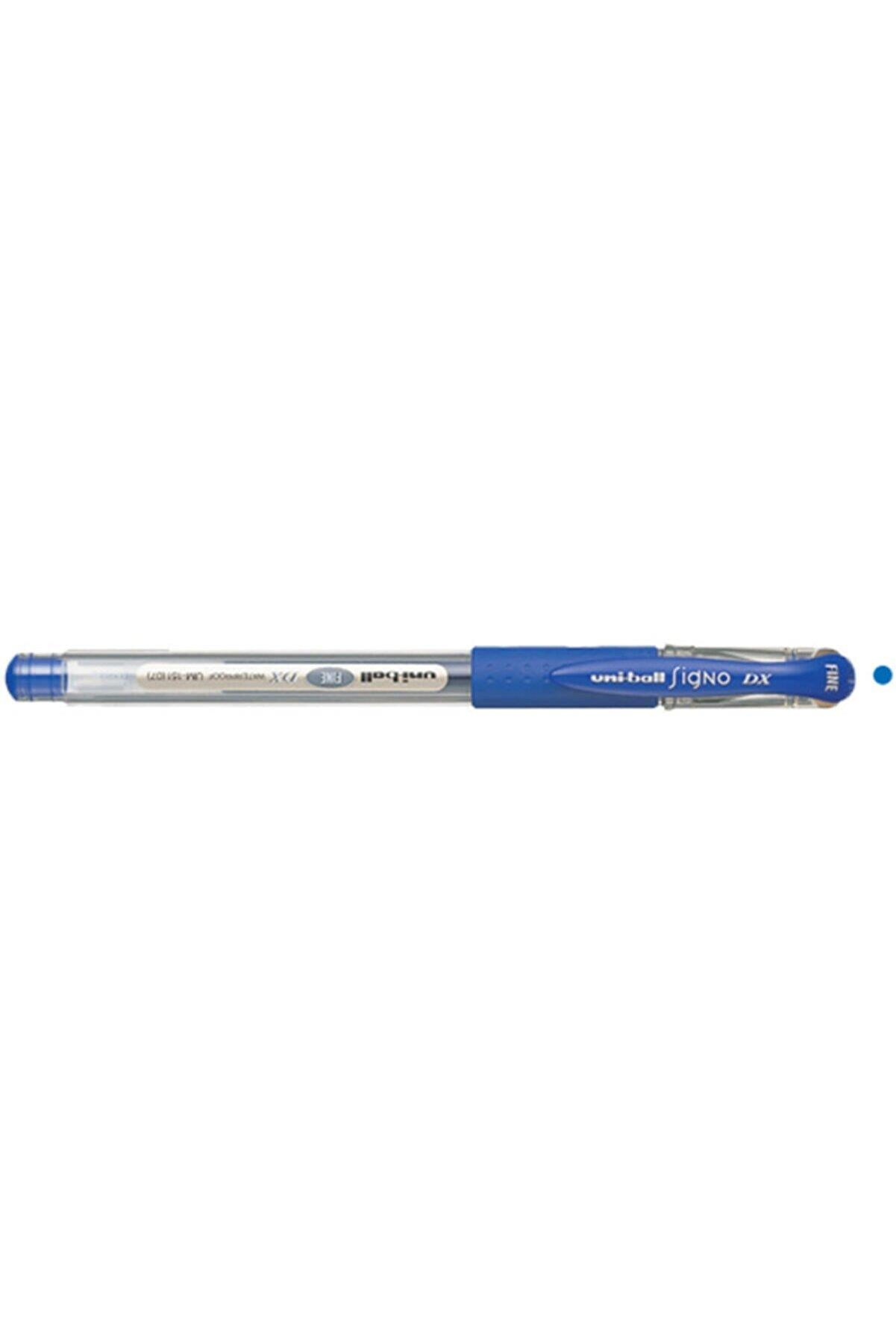 Uni-Ball Roller Kalem Signo DX Fine Jel Bilye Uç 0.7 MM Mavi (12 Li Paket)