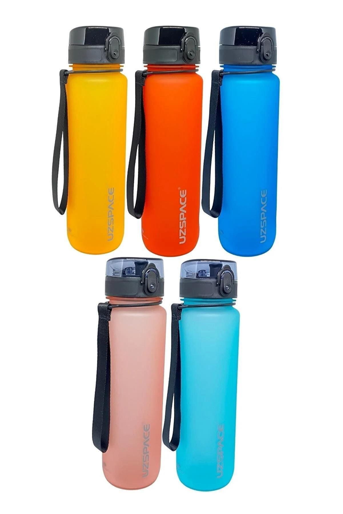 Uzspace Matara 1000 ML Tritan Su Matarası (Karışık Renk 1 Adet)