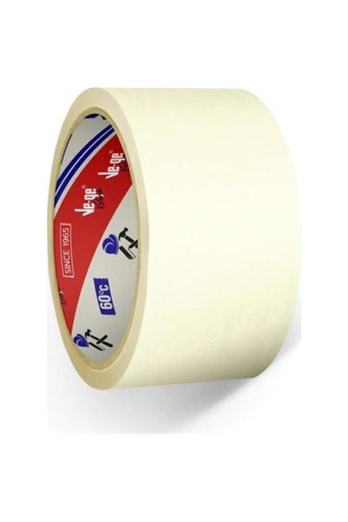 Ve-Ge Krepe Maskeleme Bantı 24 MM x 30 Metre Bej (1 Adet)