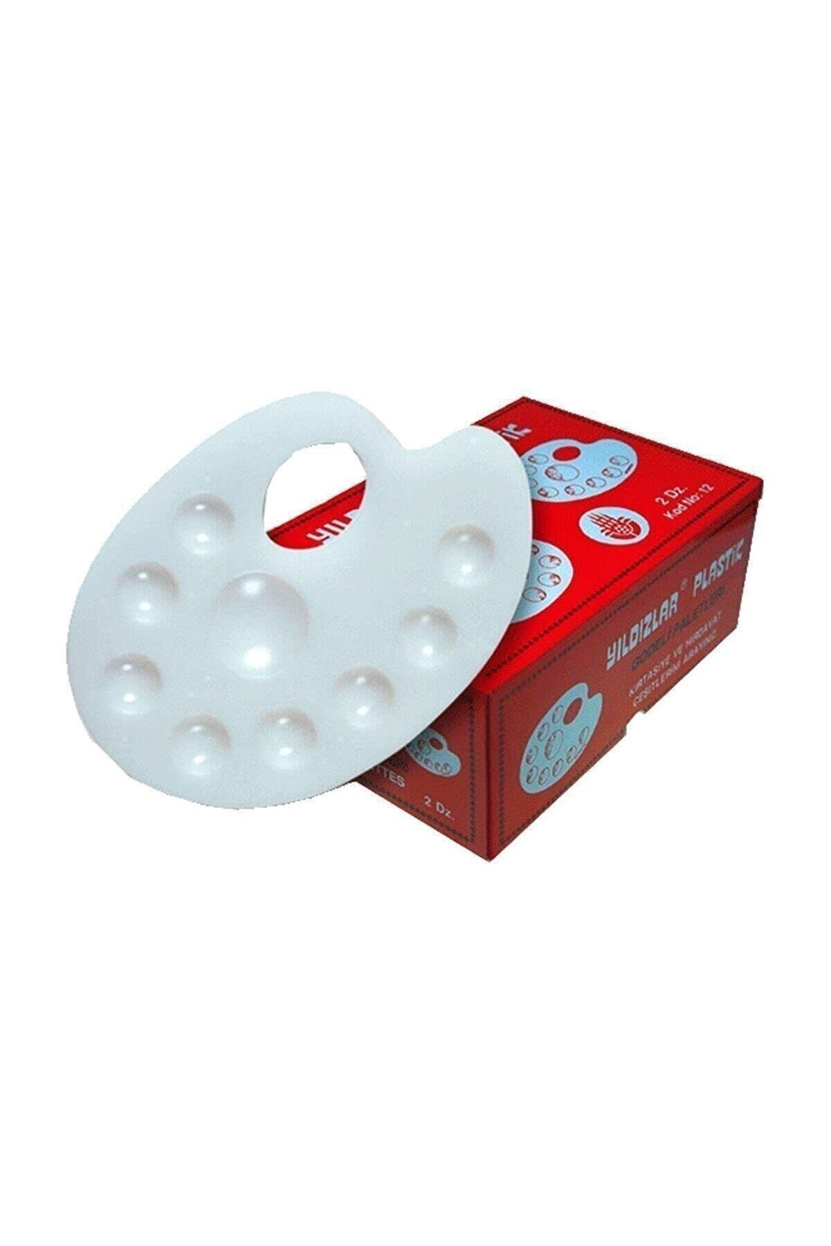 Yıldızlar Palet Oval Godeli Küçük Resim Paleti (24 Lü Paket)